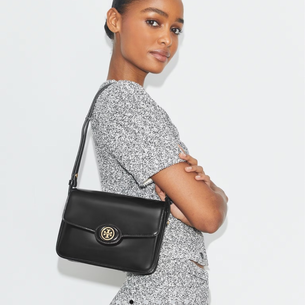 Tory Burch Robinson Spazzolato Shoulder bag